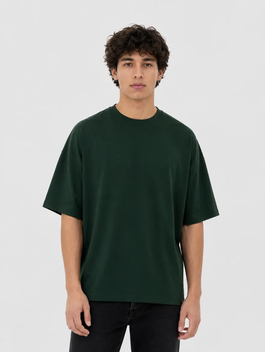 Pack 01 Oversize Verde Botella